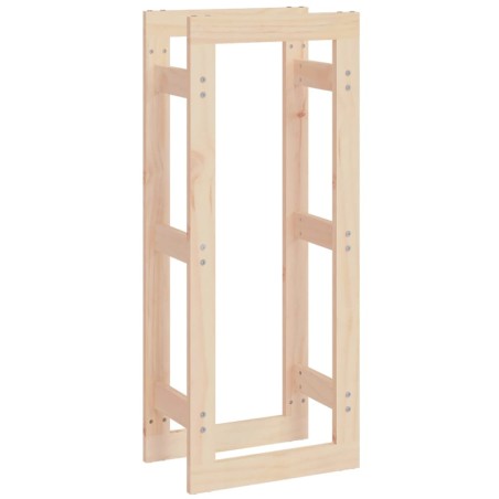 vidaXL Estante para leña madera maciza de pino 41x25x100 cm