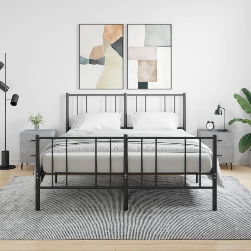 vidaXL Mesita noche 2 uds madera ingeniería gris hormigón 40x35x47,5cm vidaXL Mesita noche 2 uds madera ingeniería gris hormigón 40x35x47,5cm