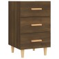 vidaXL Mesita de noche madera de ingeniería marrón roble 40x40x66 cm vidaXL Mesita de noche madera de ingeniería marrón roble 40x40x66 cm