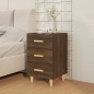 vidaXL Mesita de noche madera de ingeniería marrón roble 40x40x66 cm vidaXL Mesita de noche madera de ingeniería marrón roble 40x40x66 cm