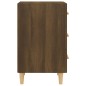 vidaXL Mesita de noche madera de ingeniería marrón roble 40x40x66 cm vidaXL Mesita de noche madera de ingeniería marrón roble 40x40x66 cm