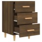 vidaXL Mesita de noche madera de ingeniería marrón roble 40x40x66 cm vidaXL Mesita de noche madera de ingeniería marrón roble 40x40x66 cm