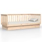vidaXL Sofá cama de madera maciza de pino 100x200 cm