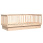 vidaXL Sofá cama de madera maciza de pino 100x200 cm