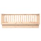 vidaXL Sofá cama de madera maciza de pino 100x200 cm