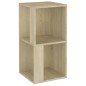 vidaXL Mueble de esquina madera contrachapada roble Sonoma 33x33x67 cm vidaXL Mueble de esquina madera contrachapada roble Sonoma 33x33x67 cm