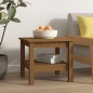 vidaXL Mesa de centro madera maciza de pino marrón miel 45x45x40 cm