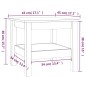 vidaXL Mesa de centro madera maciza de pino marrón miel 45x45x40 cm