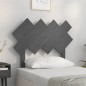 vidaXL Cabecero de cama madera maciza de pino gris 92x3x81 cm vidaXL Cabecero de cama madera maciza de pino gris 92x3x81 cm