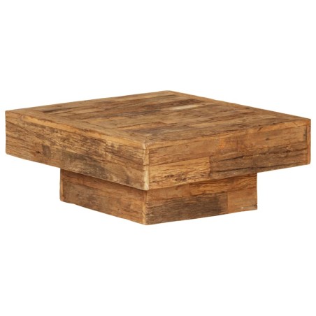 vidaXL Mesa de centro de madera maciza reciclada 70x70x30 cm