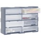 vidaXL Organizador multicajones con 8 cajones grandes 52x16x37 cm vidaXL Organizador multicajones con 8 cajones grandes 52x16x37 cm