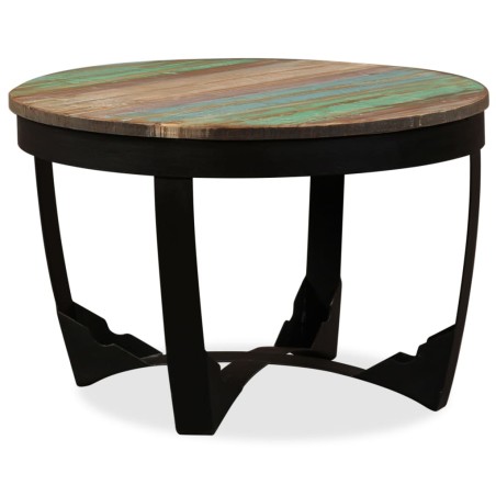 vidaXL Mesa de centro madera maciza reciclada 60x40 cm