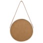 vidaXL Espejo de pared con correa blanco 40 cm vidaXL Espejo de pared con correa blanco 40 cm