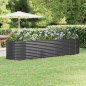 vidaXL Jardinera arriate acero recubierto polvo antracita 322x100x68cm