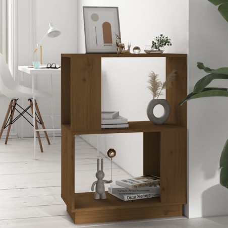 vidaXL Estantería/divisor espacios madera pino marrón miel 51x25x70cm