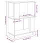 vidaXL Estantería/divisor espacios madera pino marrón miel 51x25x70cm vidaXL Estantería/divisor espacios madera pino marrón miel 51x25x70cm