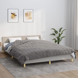 vidaXL Manta con peso tela gris 220x230 cm 15 kg