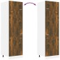 vidaXL Armario para frigorífico madera roble ahumado 60x57x207 cm vidaXL Armario para frigorífico madera roble ahumado 60x57x207 cm