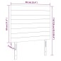 vidaXL Cabeceros 2 unidades de terciopelo rosa 90x5x78/88 cm vidaXL Cabeceros 2 unidades de terciopelo rosa 90x5x78/88 cm
