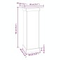 vidaXL Soporte para plantas madera maciza pino marrón miel 40x40x90 cm