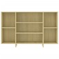 vidaXL Aparador de madera contrachapada roble Sonoma 120x30x75 cm vidaXL Aparador de madera contrachapada roble Sonoma 120x30x75 cm