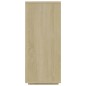 vidaXL Aparador de madera contrachapada roble Sonoma 120x30x75 cm vidaXL Aparador de madera contrachapada roble Sonoma 120x30x75 cm