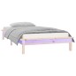 vidaXL Estructura de cama con LED madera maciza 90x200 cm vidaXL Estructura de cama con LED madera maciza 90x200 cm