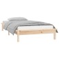 vidaXL Estructura de cama con LED madera maciza 90x200 cm vidaXL Estructura de cama con LED madera maciza 90x200 cm