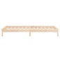 vidaXL Estructura de cama con LED madera maciza 90x200 cm vidaXL Estructura de cama con LED madera maciza 90x200 cm