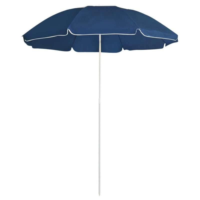 vidaXL Sombrilla de jardín con poste de acero azul 180 cm vidaXL Sombrilla de jardín con poste de acero azul 180 cm