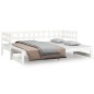 vidaXL Sofá cama extraíble madera maciza de pino blanco 2x(80x200) cm vidaXL Sofá cama extraíble madera maciza de pino blanco 2x(80x200) cm
