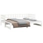 vidaXL Sofá cama extraíble madera maciza de pino blanco 2x(80x200) cm vidaXL Sofá cama extraíble madera maciza de pino blanco 2x(80x200) cm