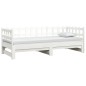 vidaXL Sofá cama extraíble madera maciza de pino blanco 2x(80x200) cm vidaXL Sofá cama extraíble madera maciza de pino blanco 2x(80x200) cm