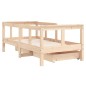 vidaXL Estructura de cama para niños con cajones madera pino 70x140 cm vidaXL Estructura de cama para niños con cajones madera pino 70x140 cm