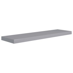vidaXL Estante flotante de pared MDF gris 90x23,5x3,8 cm