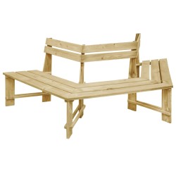 vidaXL Banco de jardín madera pino impregnada 240 cm 