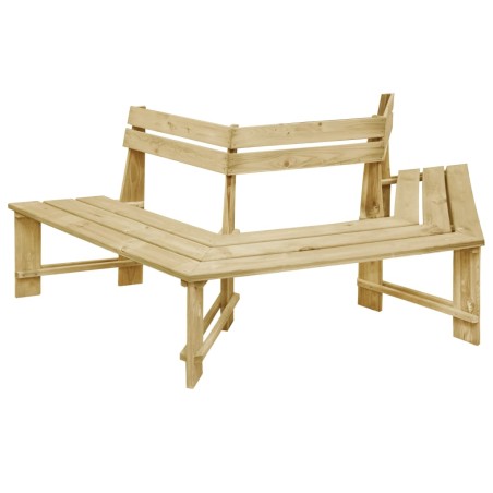 vidaXL Banco de jardín madera pino impregnada 240 cm 