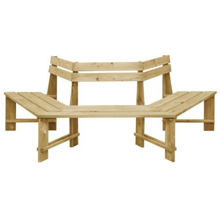 vidaXL Banco de jardín madera pino impregnada 240 cm 
