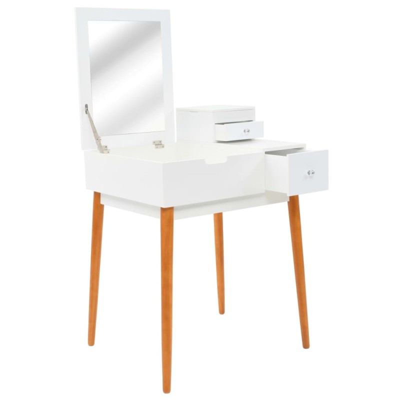 vidaXL Tocador con espejo de MDF 60x50x86 cm vidaXL Tocador con espejo de MDF 60x50x86 cm