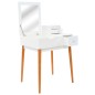 vidaXL Tocador con espejo de MDF 60x50x86 cm vidaXL Tocador con espejo de MDF 60x50x86 cm