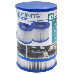 Infinite Spa Cartucho de filtro 2 unidades
