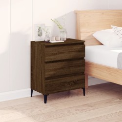 vidaXL Aparador madera contrachapada marrón roble 60x35x70 cm