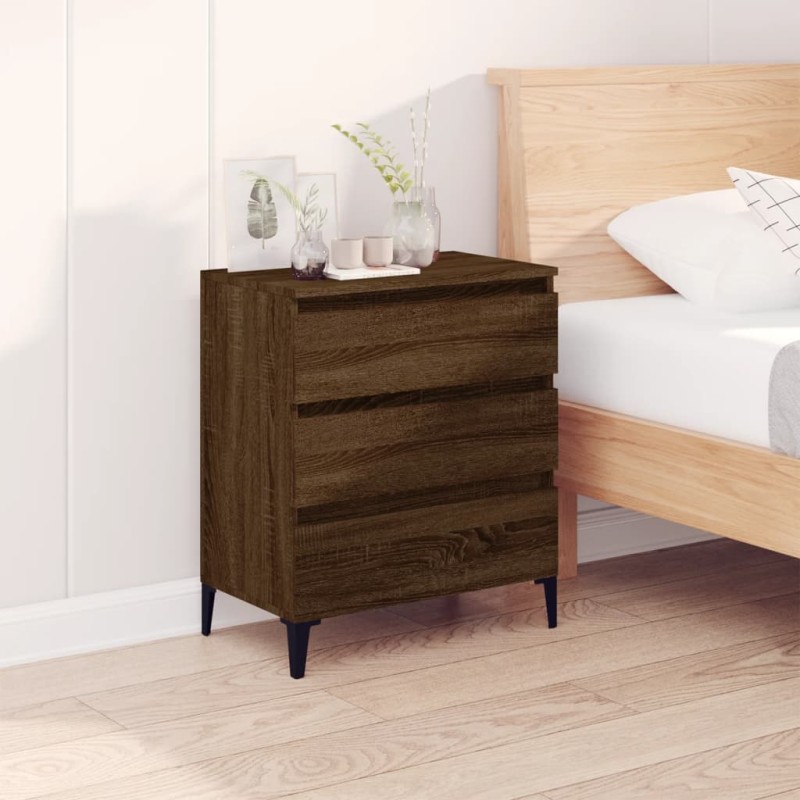 vidaXL Aparador madera contrachapada marrón roble 60x35x70 cm vidaXL Aparador madera contrachapada marrón roble 60x35x70 cm