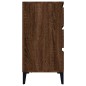 vidaXL Aparador madera contrachapada marrón roble 60x35x70 cm vidaXL Aparador madera contrachapada marrón roble 60x35x70 cm