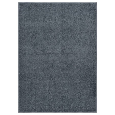 vidaXL Alfombra de pelo corto gris antracita 140x200 cm