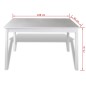 vidaXL Juego de muebles de comedor 5 piezas blanco vidaXL Juego de muebles de comedor 5 piezas blanco