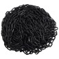 vidaXL Cadena de advertencia plástico negro 100 m Ø4 mm