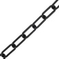 vidaXL Cadena de advertencia plástico negro 100 m Ø4 mm
