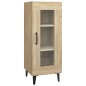 vidaXL Aparador madera contrachapada color roble Sonoma 34,5x34x90 cm vidaXL Aparador madera contrachapada color roble Sonoma 34,5x34x90 cm