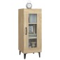 vidaXL Aparador madera contrachapada color roble Sonoma 34,5x34x90 cm vidaXL Aparador madera contrachapada color roble Sonoma 34,5x34x90 cm